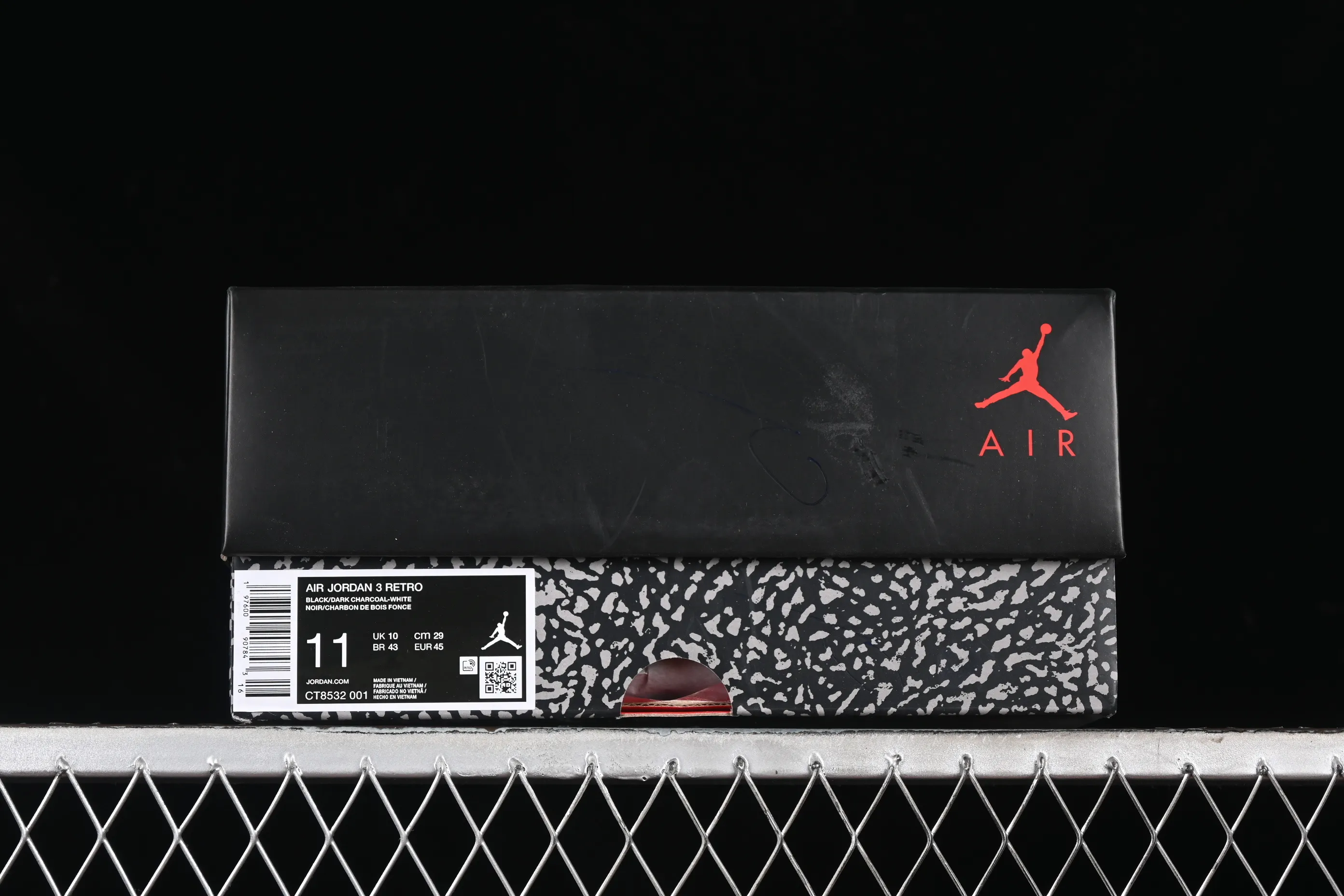 All categories Air Jordan Jordan series basketball shoes Air Jordan 3 GX foreign trade version Air Jordan 3 Retro AJ3 Joe 3 midnight black retro basketball shoes CT8532-001